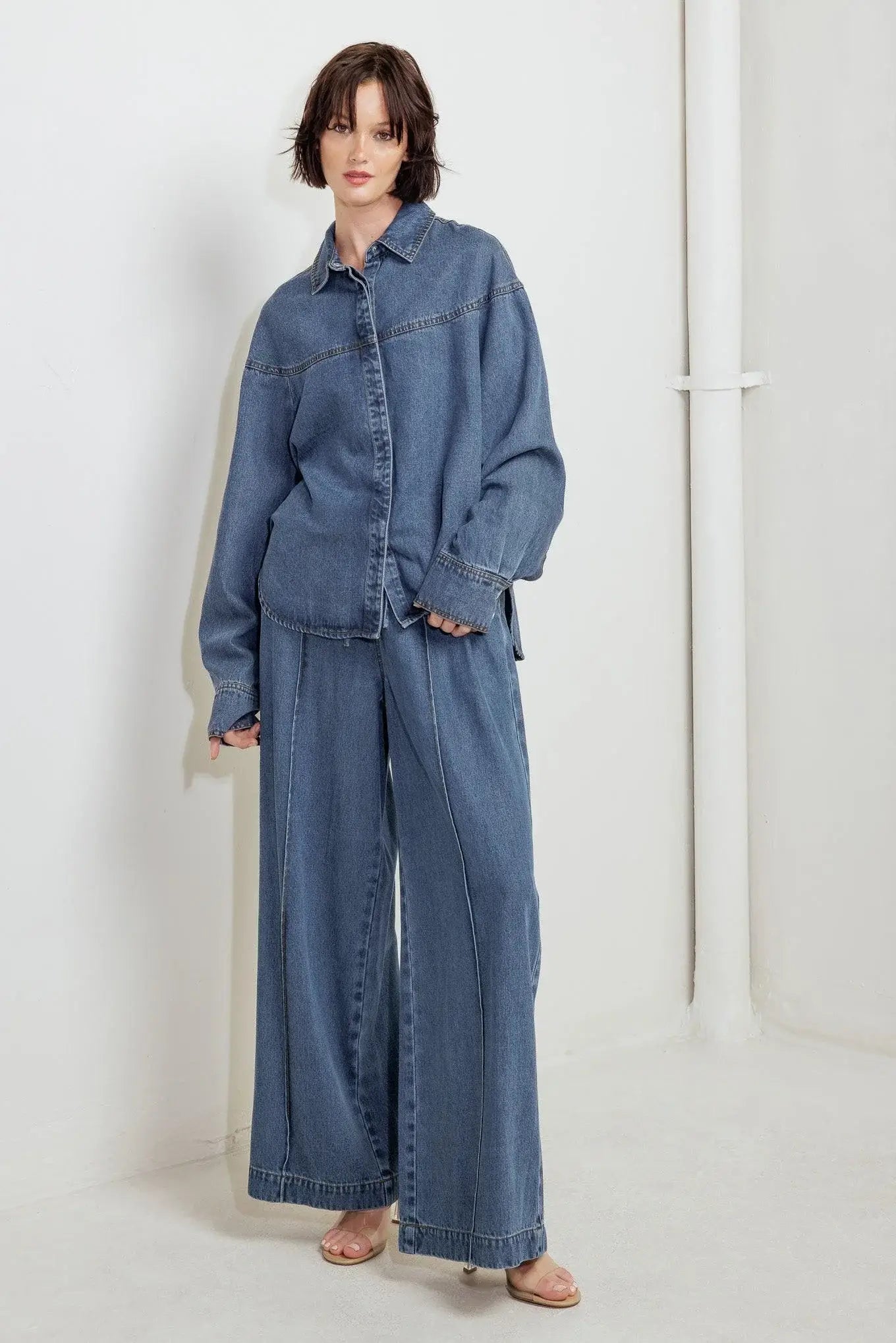 OFFLINE EDGE INDIGO DENIM TOP - Flying Tomato - Flyclothing LLC