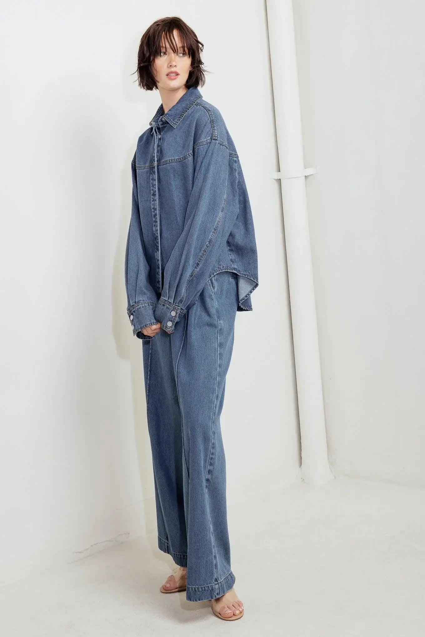 OFFLINE EDGE INDIGO DENIM TOP - Flying Tomato - Flyclothing LLC