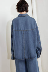OFFLINE EDGE INDIGO DENIM TOP - Flying Tomato - Flyclothing LLC
