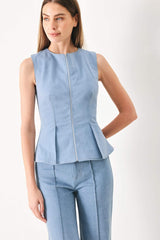 LUNA FLARE WOVEN TOP - Flying Tomato - Flyclothing LLC