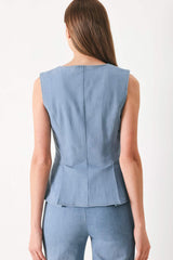 LUNA FLARE WOVEN TOP - Flying Tomato - Flyclothing LLC