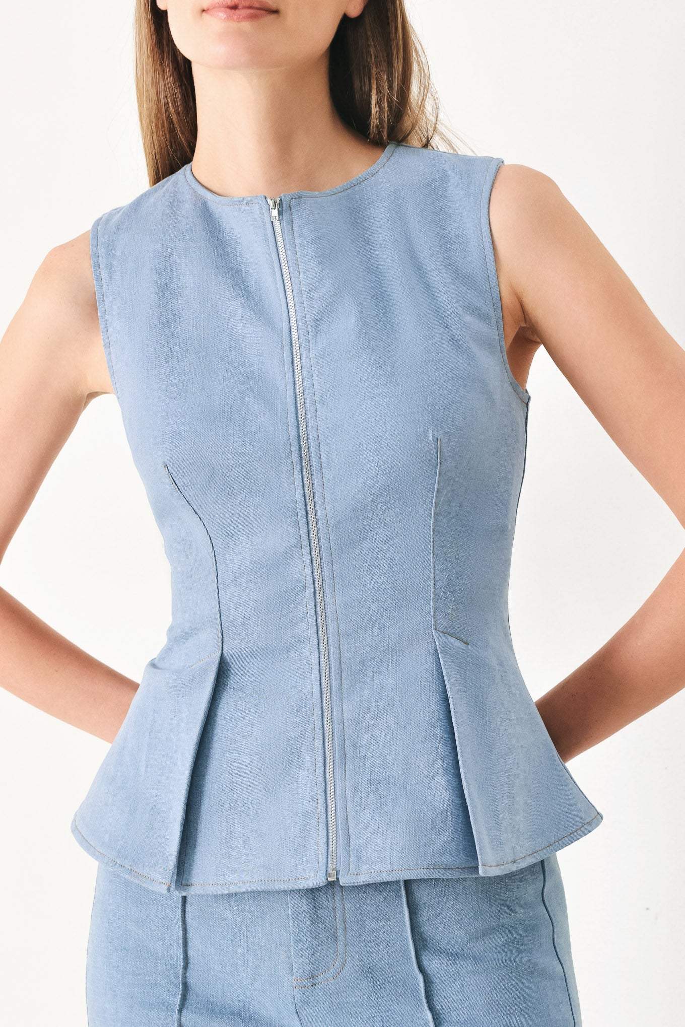 LUNA FLARE WOVEN TOP - Flying Tomato - Flyclothing LLC