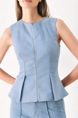 LUNA FLARE WOVEN TOP - Flying Tomato - Flyclothing LLC