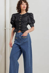 QUIET LUXE ROMANCE WOVEN TOP - Flying Tomato - Flyclothing LLC