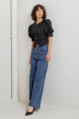 QUIET LUXE ROMANCE WOVEN TOP - Flying Tomato - Flyclothing LLC