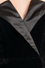 MIDNIGHT VELVET FLARE TOP - Flying Tomato - Flyclothing LLC