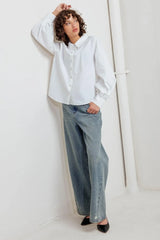 WHITE NOISE SOLID WOVEN TOP - Flying Tomato - Flyclothing LLC