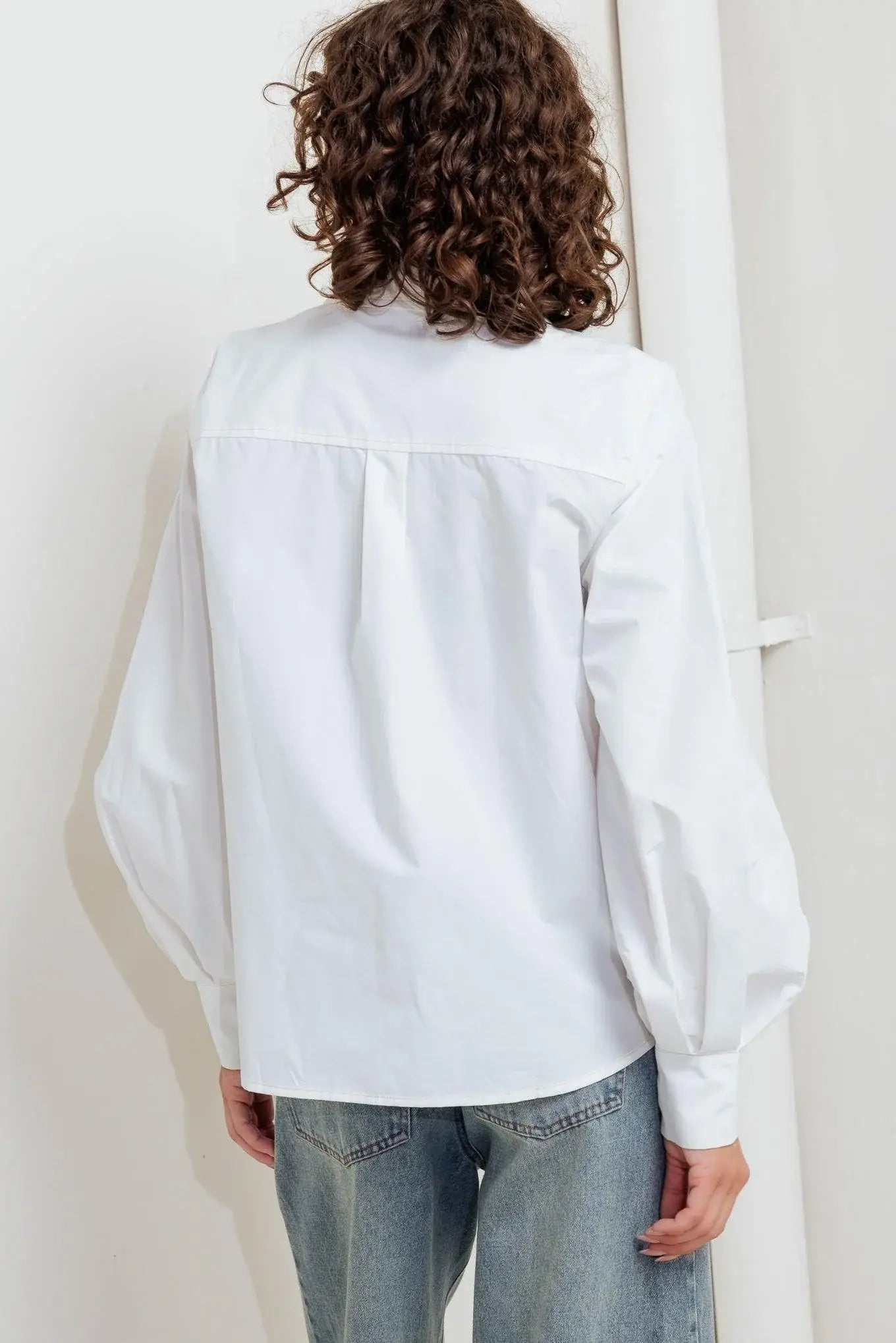 WHITE NOISE SOLID WOVEN TOP - Flying Tomato - Flyclothing LLC