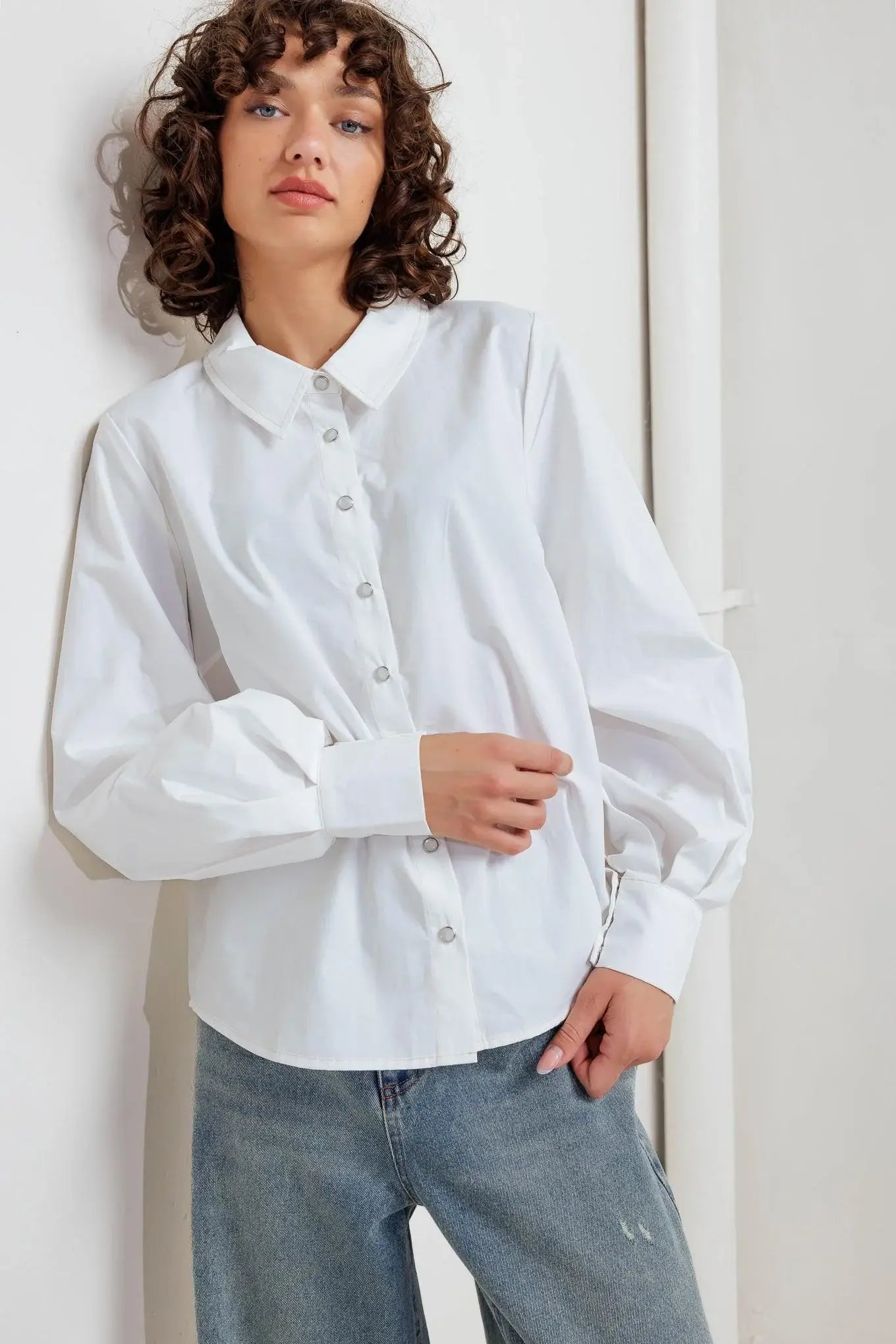 WHITE NOISE SOLID WOVEN TOP - Flying Tomato - Flyclothing LLC