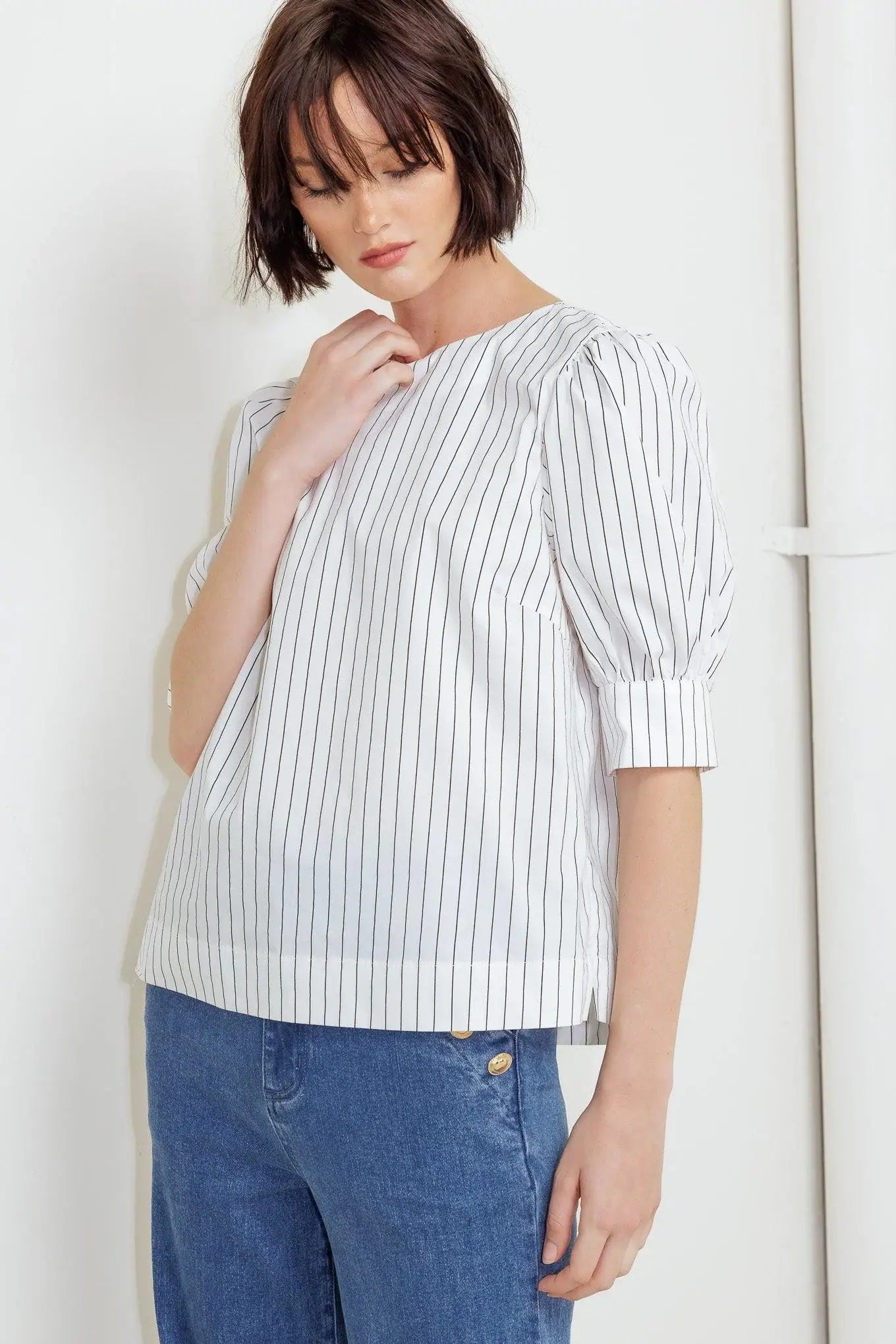 COCOON HOUR WHITE WOVEN TOP - Flying Tomato - Flyclothing LLC