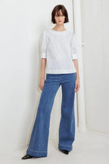 COCOON HOUR WHITE WOVEN TOP - Flying Tomato - Flyclothing LLC
