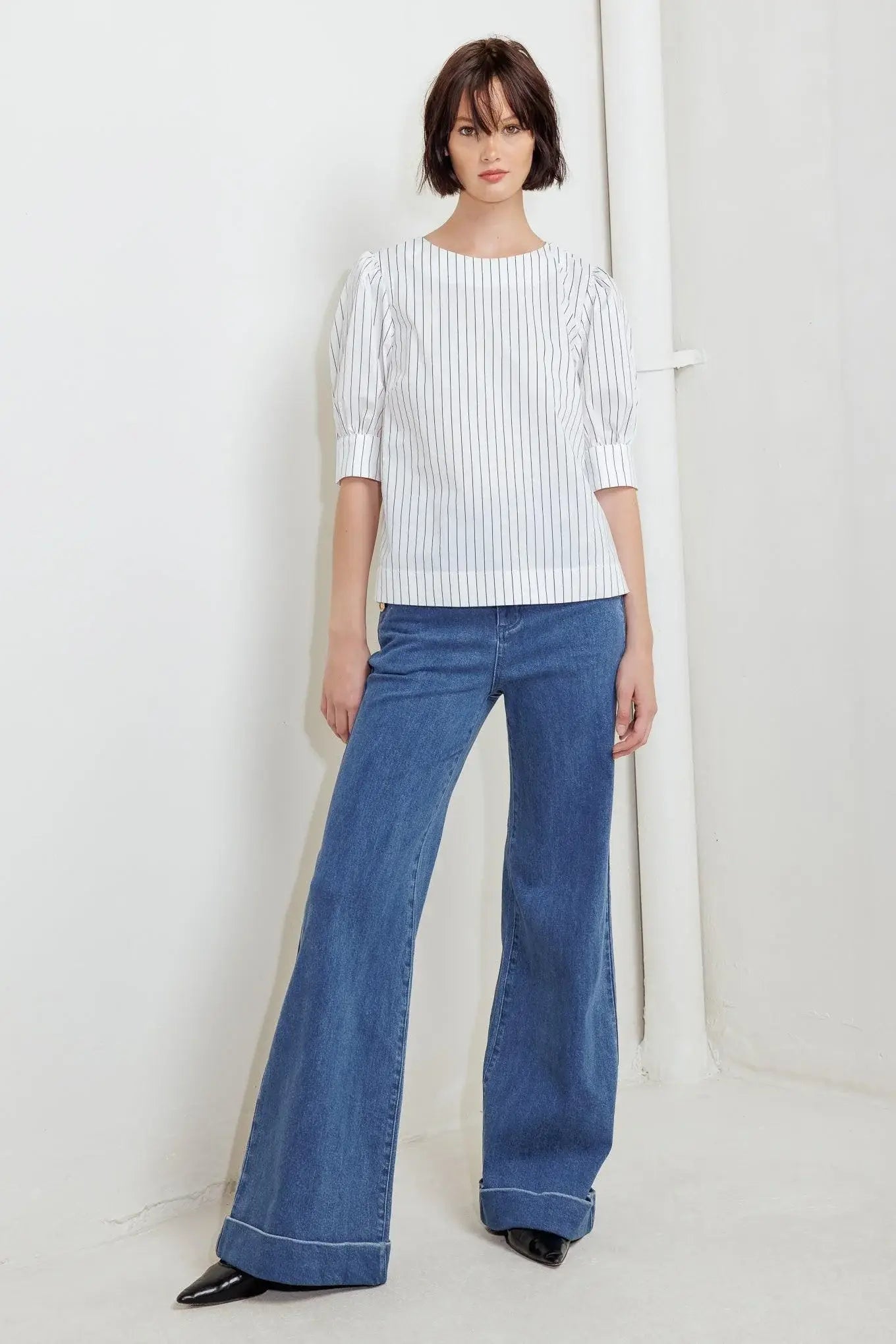 COCOON HOUR WHITE WOVEN TOP - Flying Tomato - Flyclothing LLC