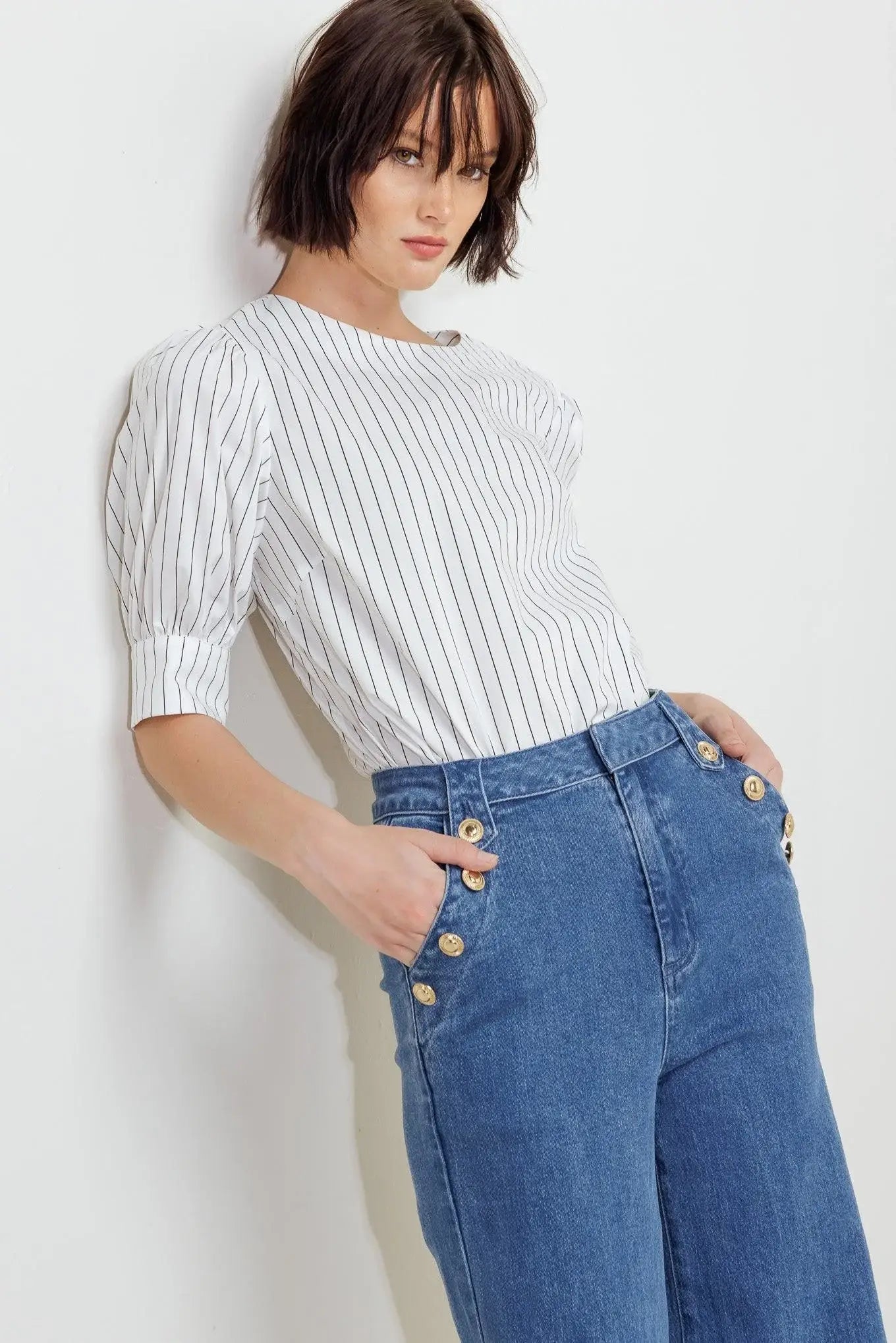 COCOON HOUR WHITE WOVEN TOP - Flying Tomato - Flyclothing LLC