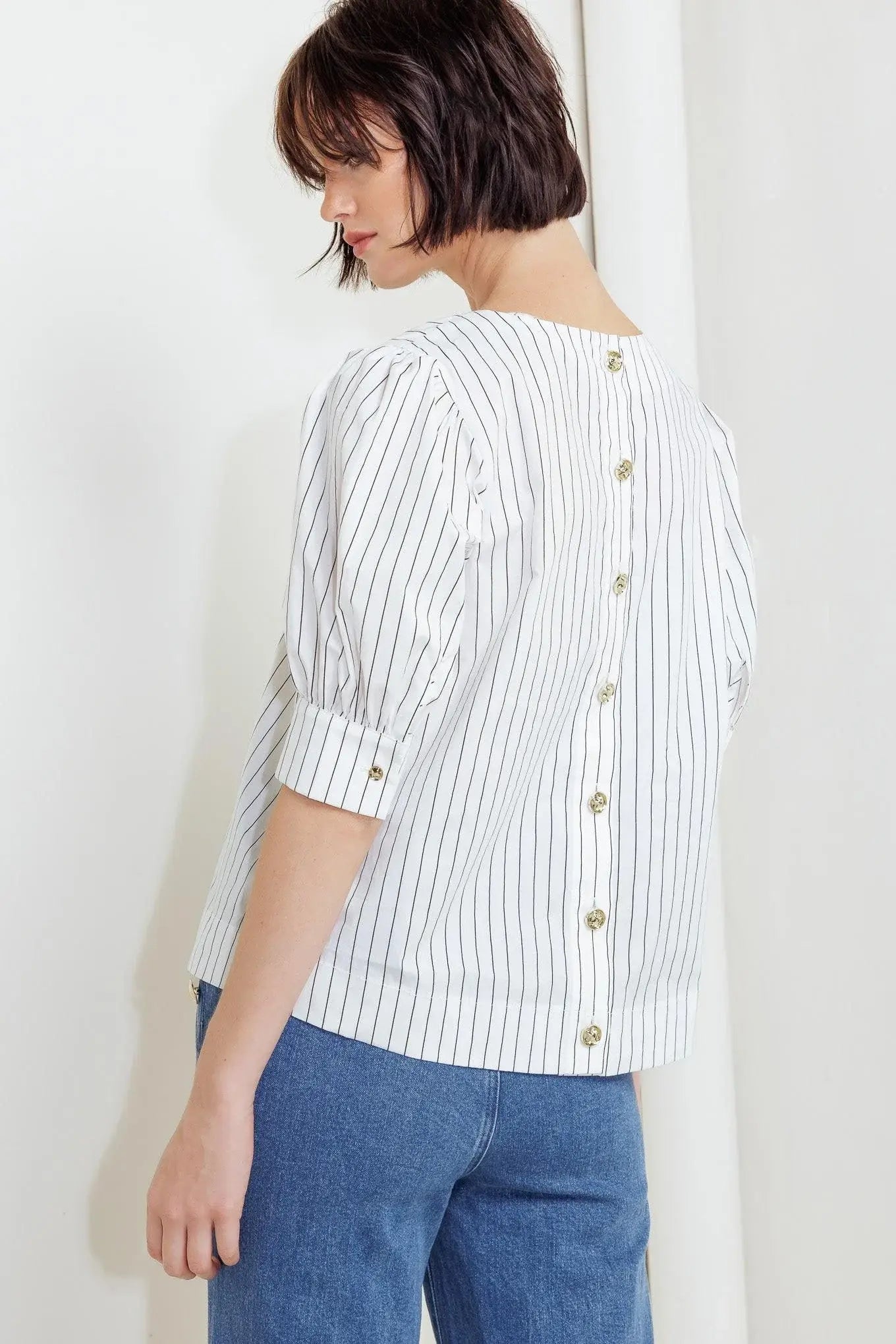 COCOON HOUR WHITE WOVEN TOP - Flying Tomato - Flyclothing LLC