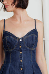 SILENT AUTHORITY DENIM CAMI TOP - Flying Tomato - Flyclothing LLC