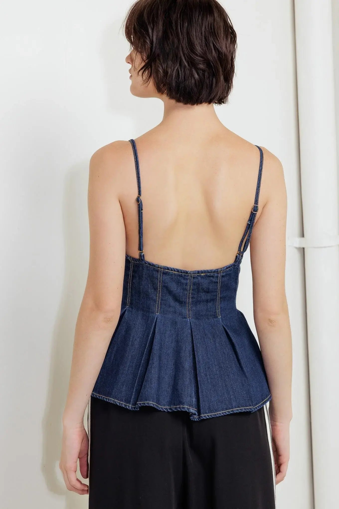 SILENT AUTHORITY DENIM CAMI TOP - Flying Tomato - Flyclothing LLC