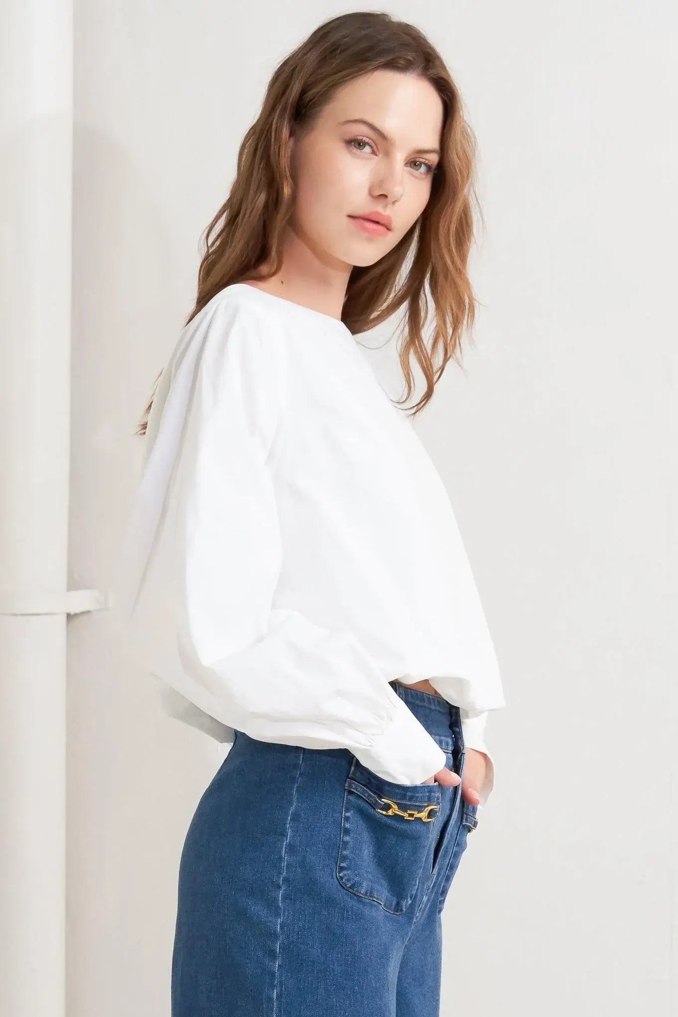 LAUREN TOUCH WOVEN TOP - Flying Tomato - Flyclothing LLC