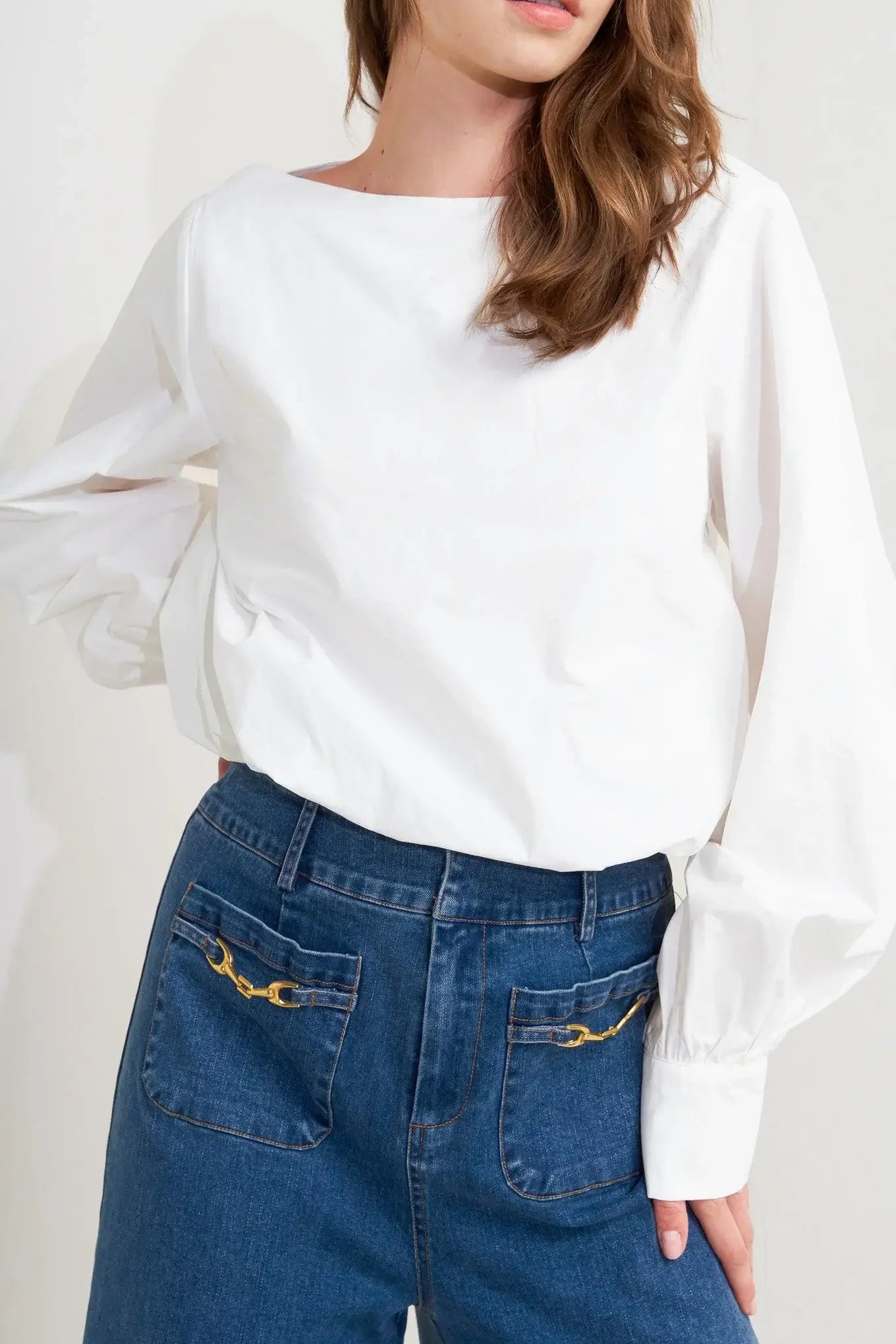 LAUREN TOUCH WOVEN TOP - Flying Tomato - Flyclothing LLC