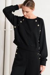 BLACK REGIMENT WOVEN TOP - Flying Tomato - Flyclothing LLC