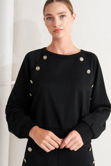 BLACK REGIMENT WOVEN TOP - Flying Tomato - Flyclothing LLC