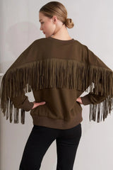 FRINGE CITY PULLOVER KNIT TOP - Flying Tomato - Flyclothing LLC