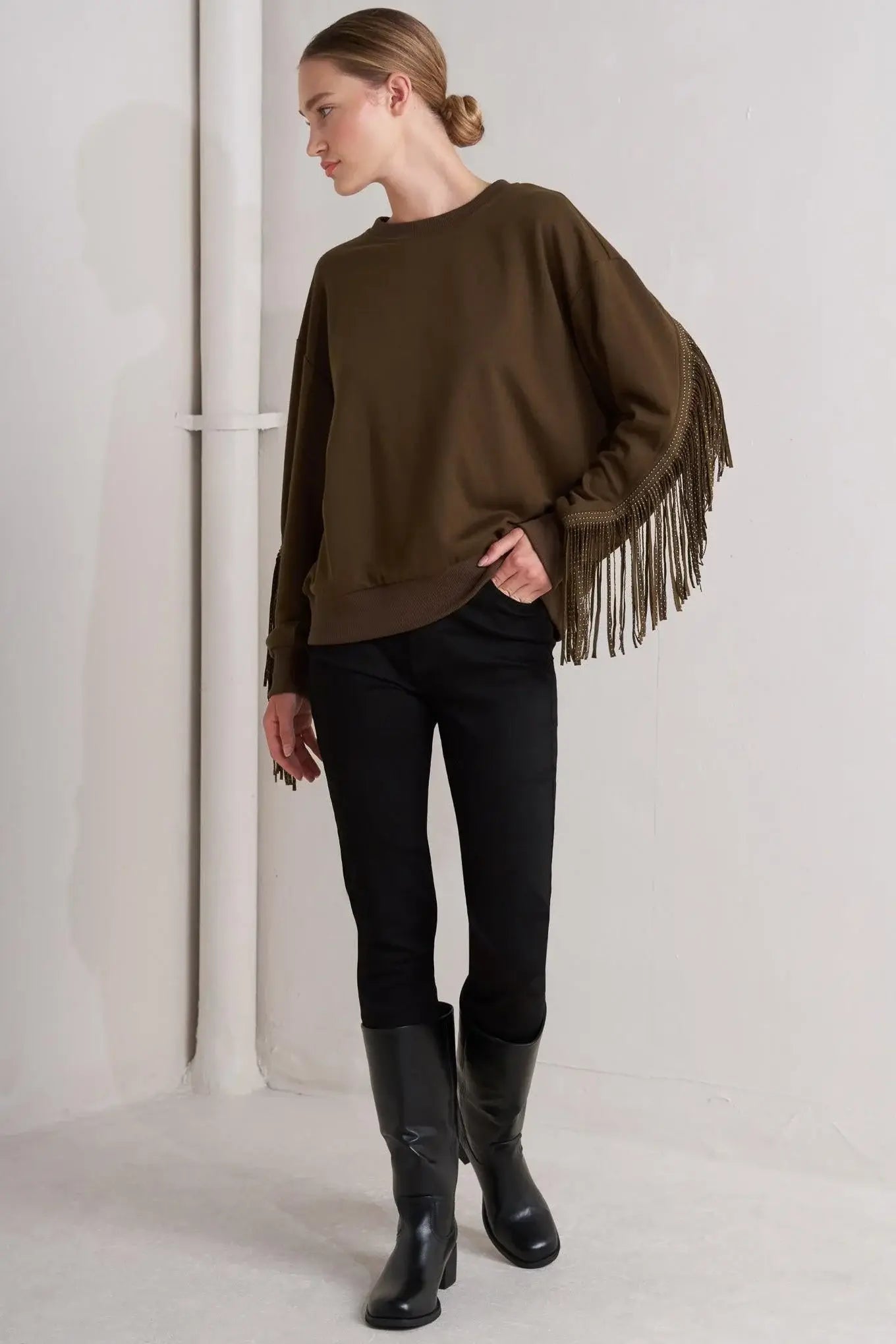 FRINGE CITY PULLOVER KNIT TOP - Flying Tomato - Flyclothing LLC