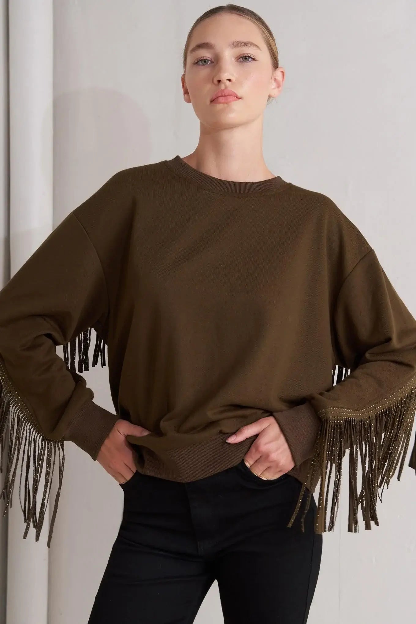 FRINGE CITY PULLOVER KNIT TOP - Flying Tomato - Flyclothing LLC