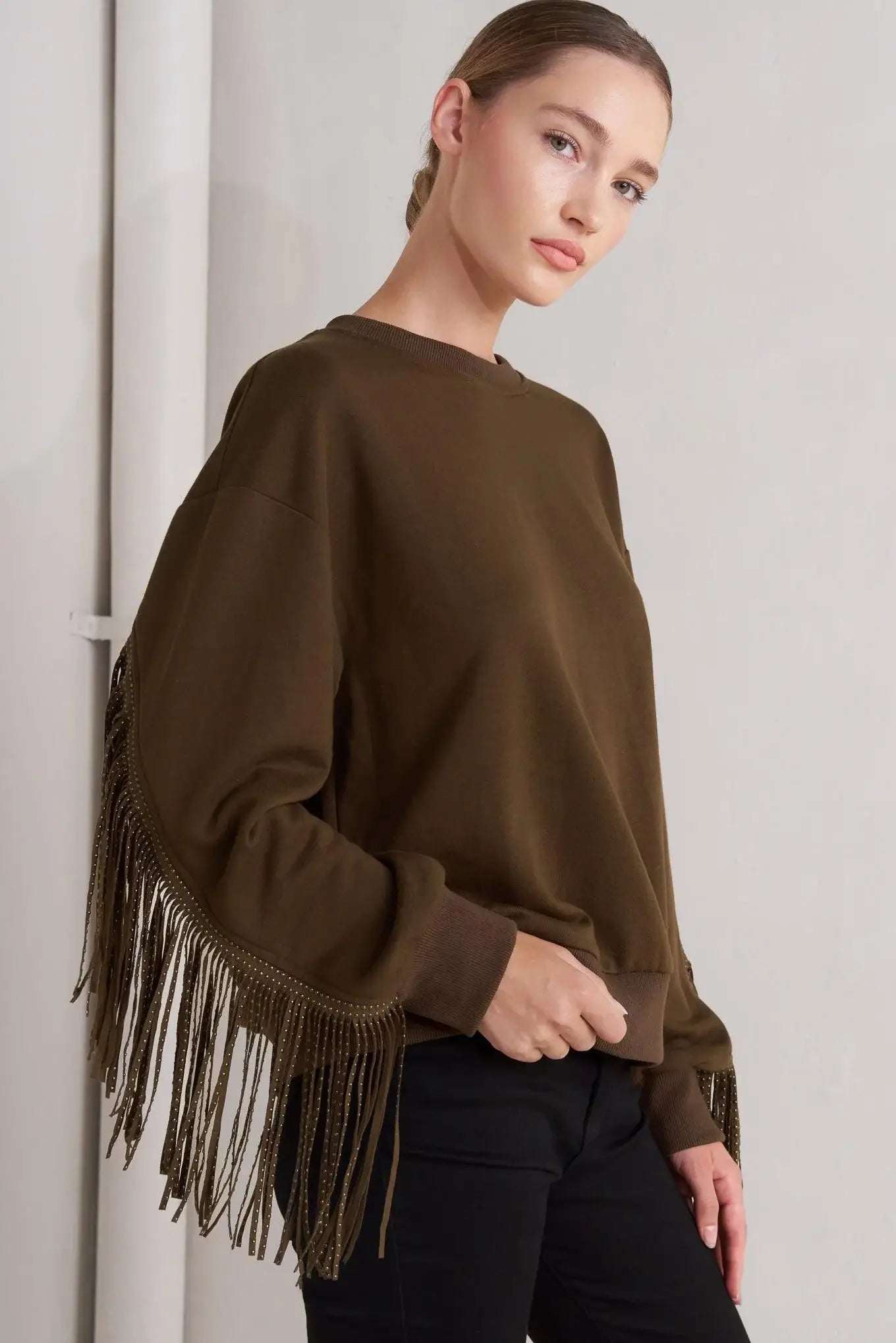 FRINGE CITY PULLOVER KNIT TOP - Flying Tomato - Flyclothing LLC