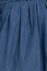 COTTAGE SPELL CHAMBRAY TOP - Flying Tomato - Flyclothing LLC