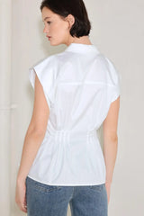 MODERN POISE WOVEN TOP - Flying Tomato - Flyclothing LLC