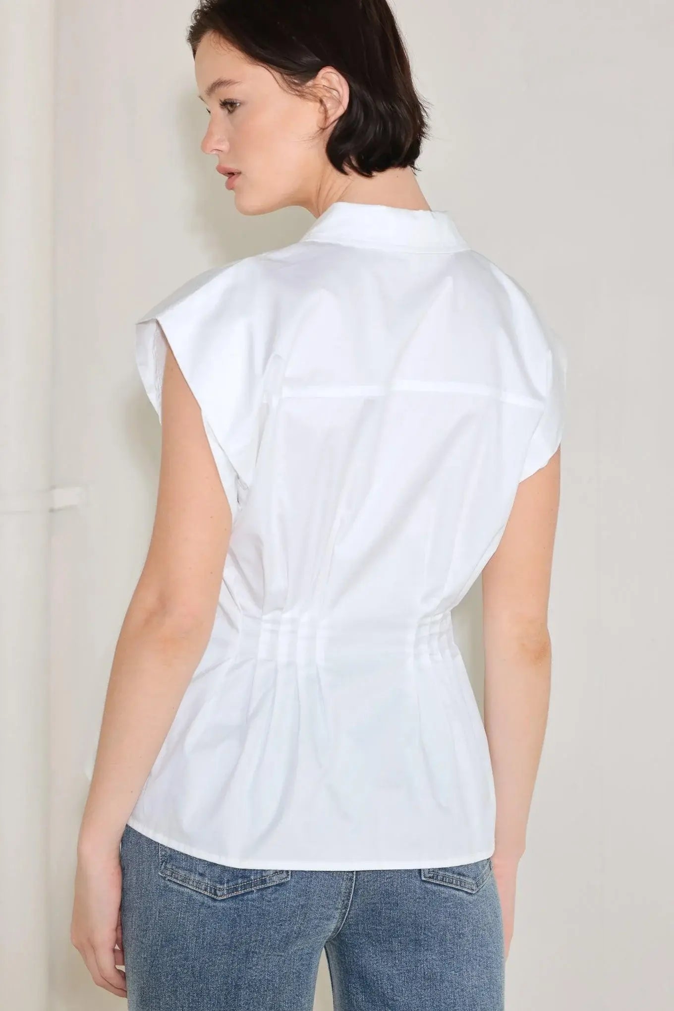 MODERN POISE WOVEN TOP - Flying Tomato - Flyclothing LLC
