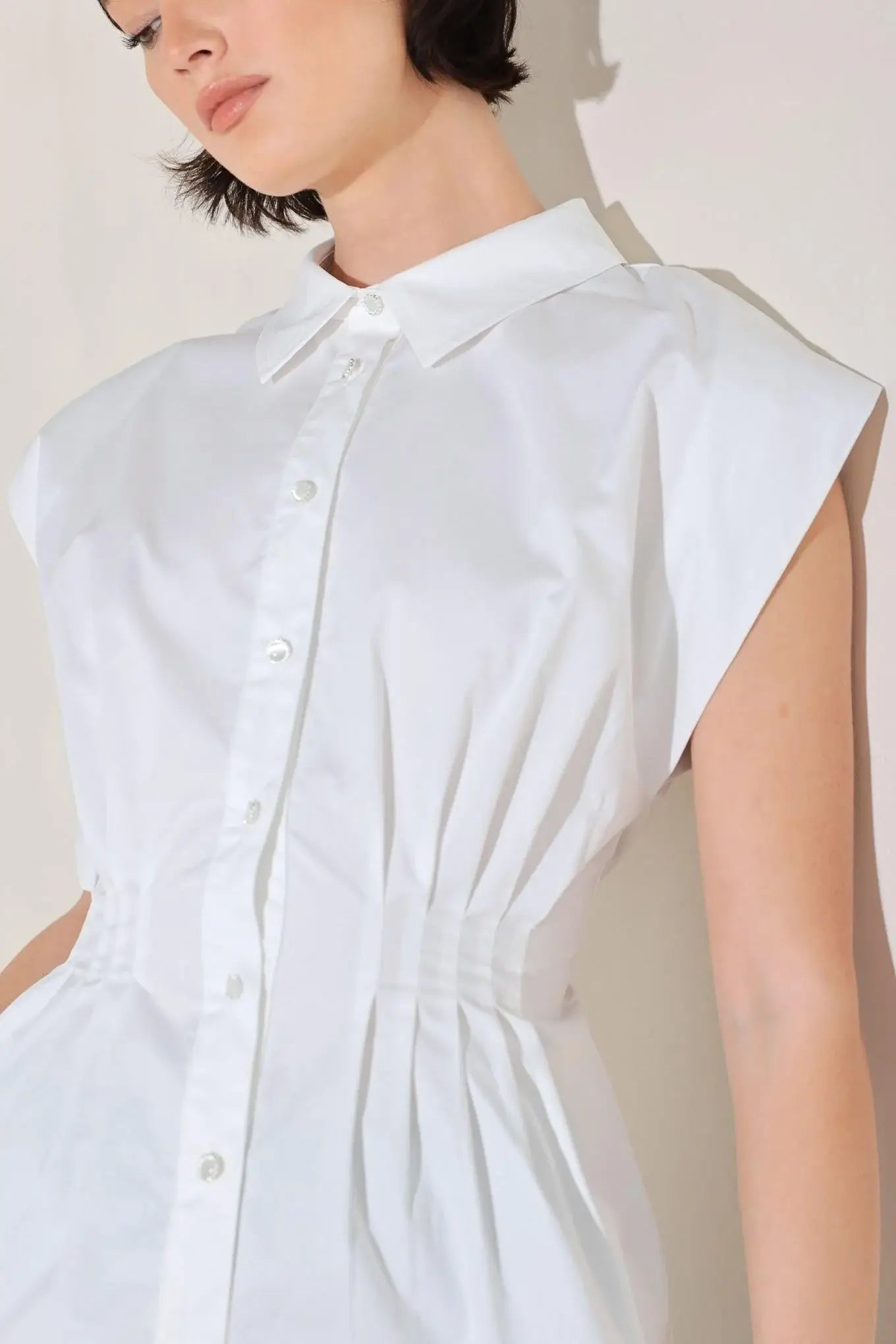 MODERN POISE WOVEN TOP - Flying Tomato - Flyclothing LLC