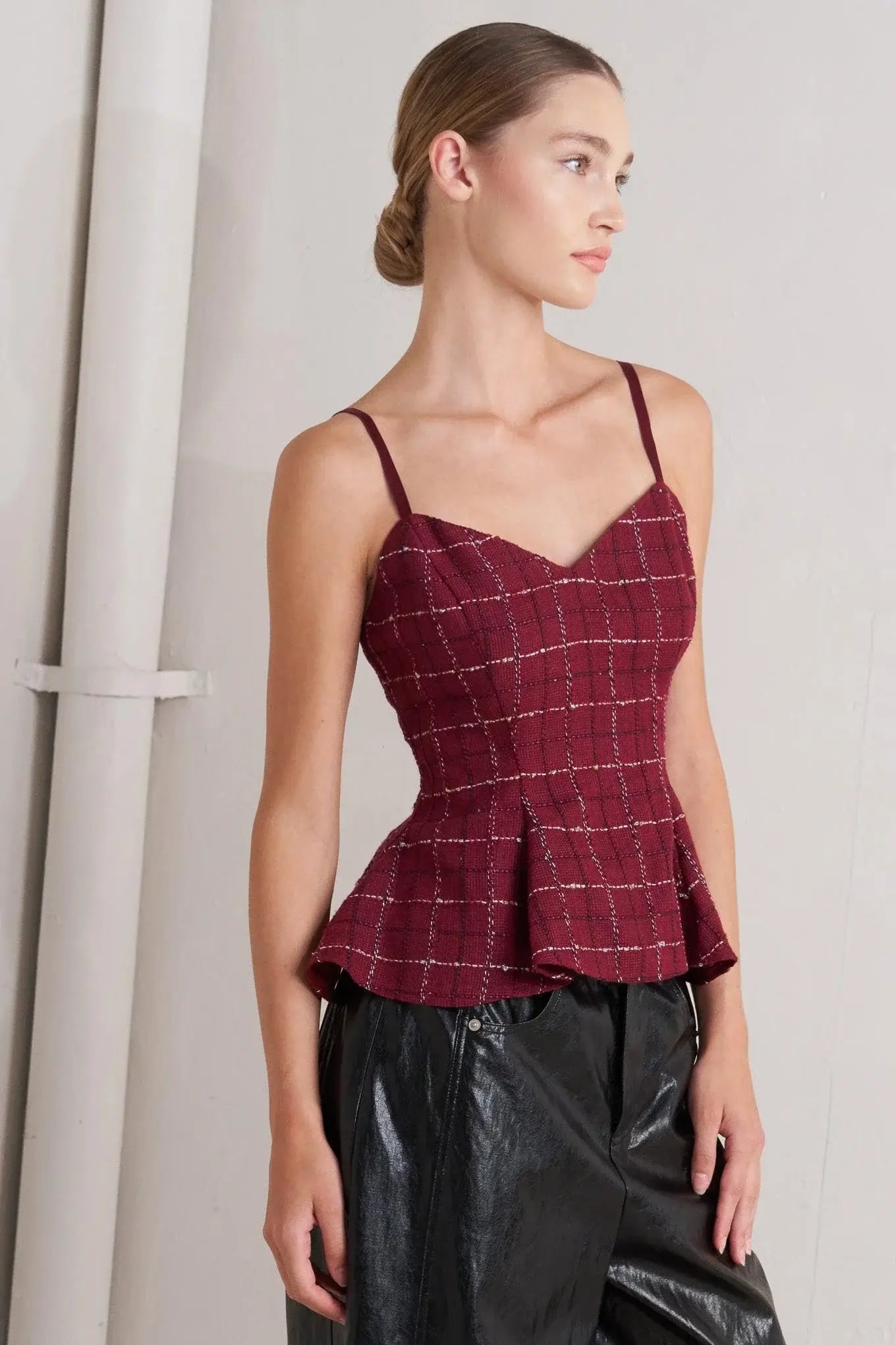 BURNT BOULEVARD TWEED CAMI TOP - Flying Tomato - Flyclothing LLC