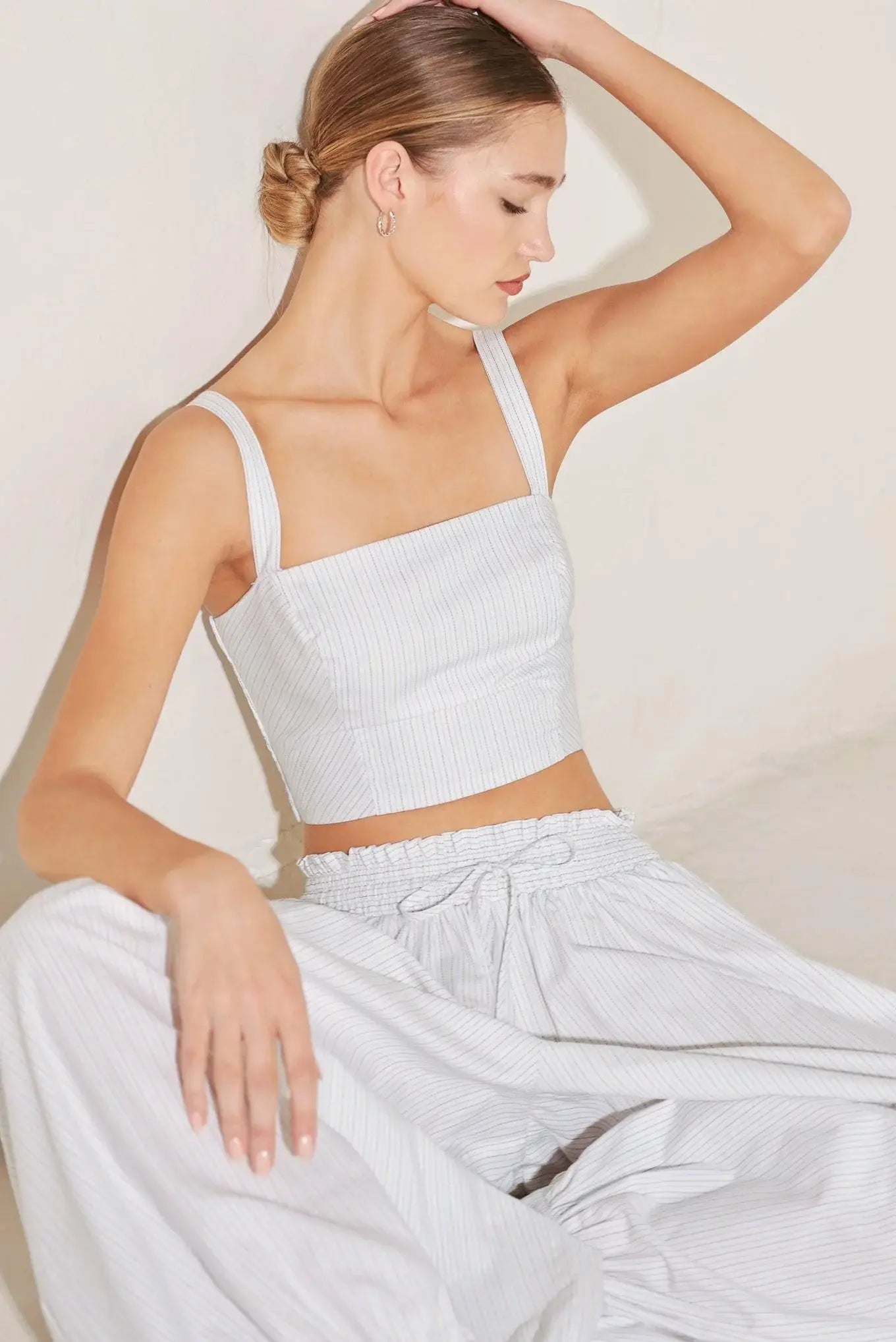 OCEAN BREEZE WOVEN CROP TOP - Flying Tomato - Flyclothing LLC