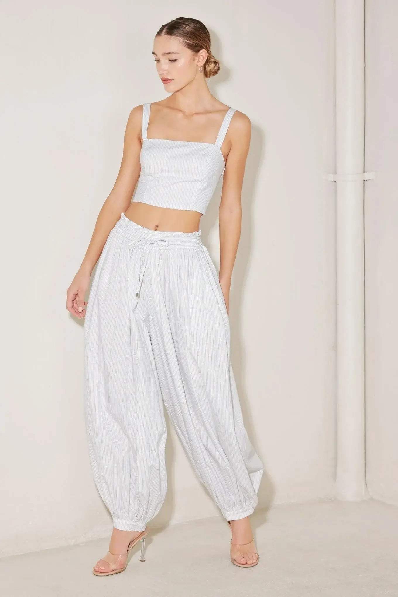 OCEAN BREEZE WOVEN CROP TOP - Flying Tomato - Flyclothing LLC
