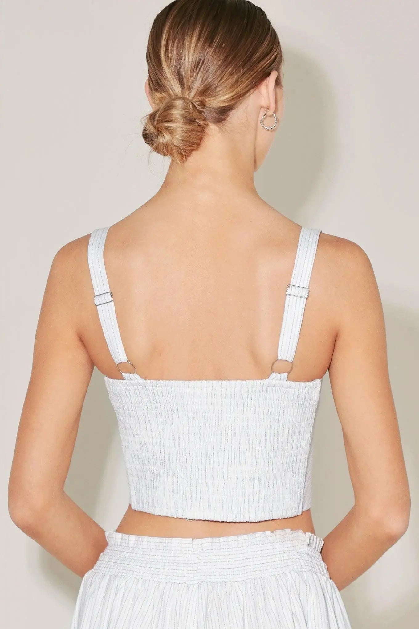 OCEAN BREEZE WOVEN CROP TOP - Flying Tomato - Flyclothing LLC