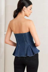 URBAN FABLE DENIM TOP - Flying Tomato - Flyclothing LLC