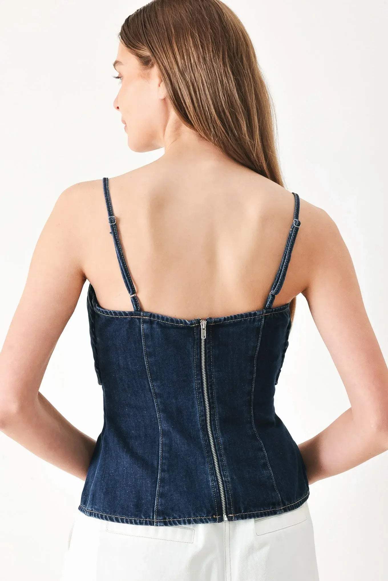 SWEET KISS DENIM TOP - Flying Tomato - Flyclothing LLC