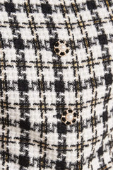 MONA CHECK TWEED VEST - Flying Tomato - Flyclothing LLC
