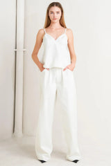 MINIMAL MOOD WOVEN CAMI TOP - Flying Tomato - Flyclothing LLC