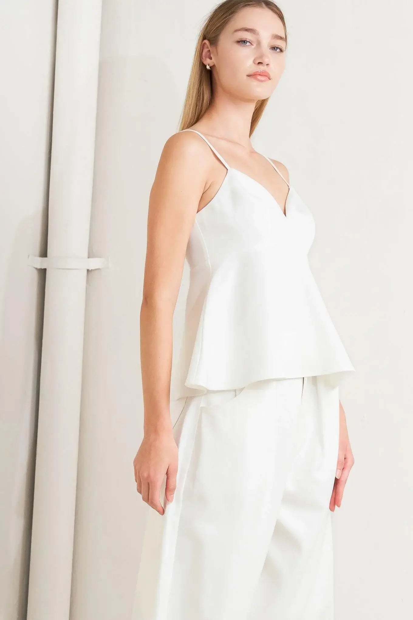 MINIMAL MOOD WOVEN CAMI TOP - Flying Tomato - Flyclothing LLC