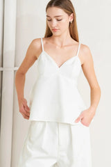 MINIMAL MOOD WOVEN CAMI TOP - Flying Tomato - Flyclothing LLC