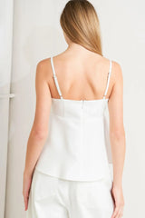 MINIMAL MOOD WOVEN CAMI TOP - Flying Tomato - Flyclothing LLC
