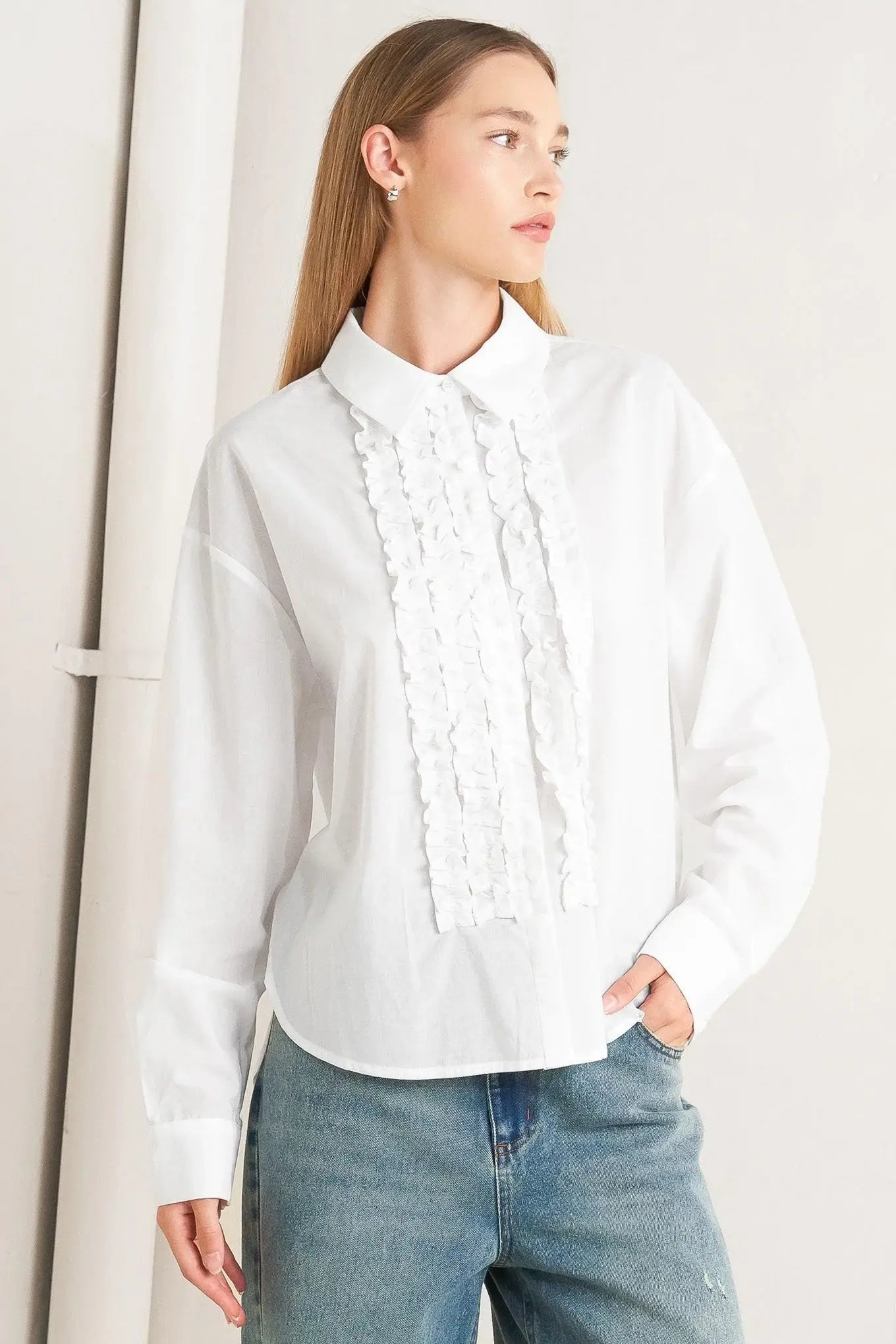MODERN MUSE WOVEN TOP - Flying Tomato - Flyclothing LLC