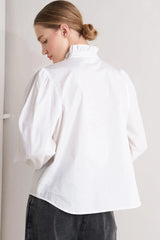 MILK CLOUD WOVEN TOP - Flying Tomato - Flyclothing LLC