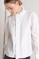 MILK CLOUD WOVEN TOP - Flying Tomato - Flyclothing LLC