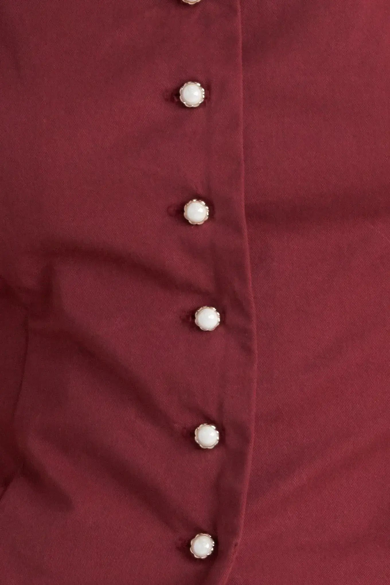AMOUR SCALLOP WOVEN TOP - Flying Tomato - Flyclothing LLC