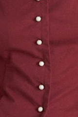 AMOUR SCALLOP WOVEN TOP - Flying Tomato - Flyclothing LLC