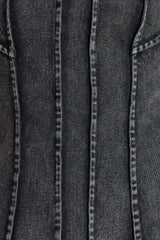 NIGHT SHAPE DENIM TOP - Flying Tomato - Flyclothing LLC