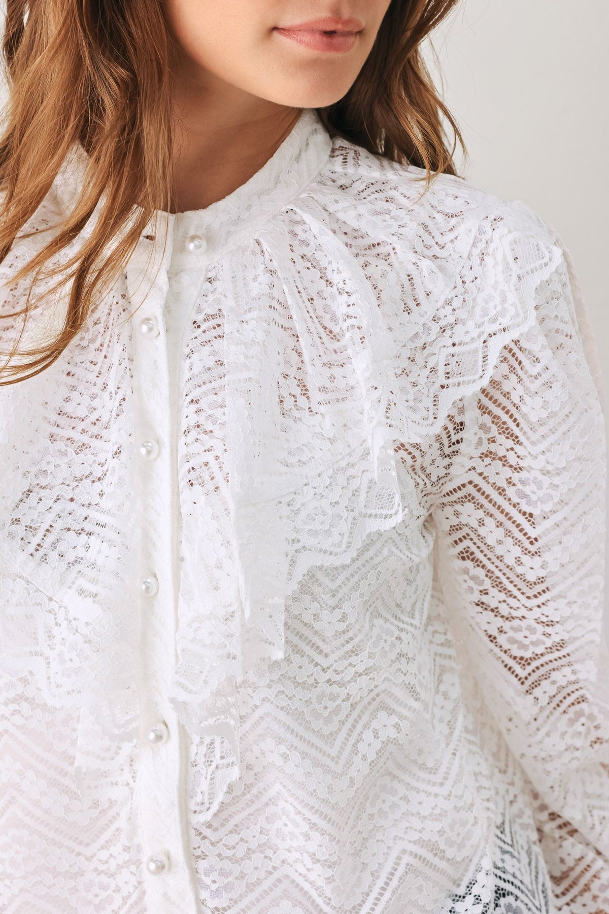 CLOUD ROMANCE WOVEN LACE TOP - Flying Tomato - Flyclothing LLC